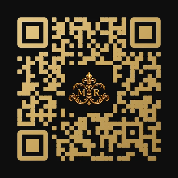QR code to www.masterroom.ch with the Masterroom crest
