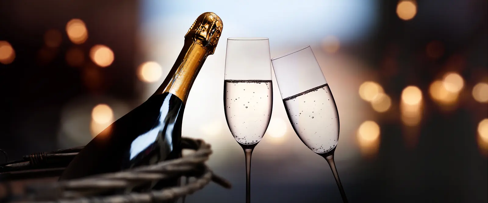 Two glasses of champagne