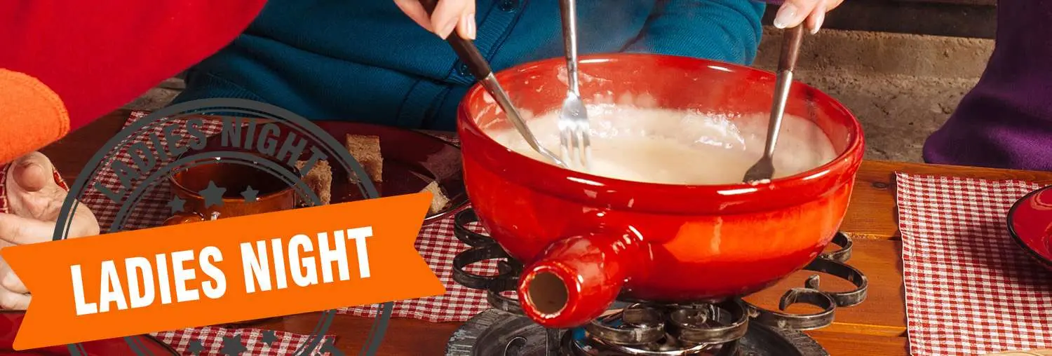 ... mit traditionellem Schweizer Fondue ;-)
